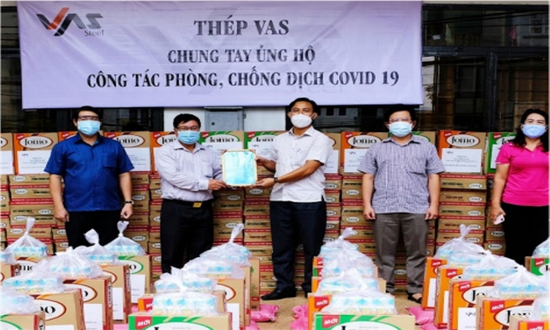 Thép VAS đồng hành cùng tỉnh Thanh Hóa hướng về nhân dân thành phố Hồ Chí Minh chung tay chống dịch covid-19